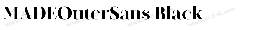 MADEOuterSans Black字体转换